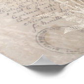 Poster voor  Letter en Botanische Afdruk (Hoek)