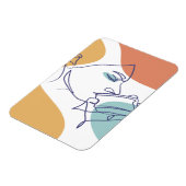 poster voor lijntekenkunst drink koffie magneet (Linkerzijde)