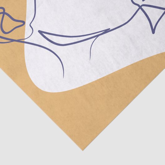 poster voor lijntekenkunst drink koffie tissuepapier (Detail)