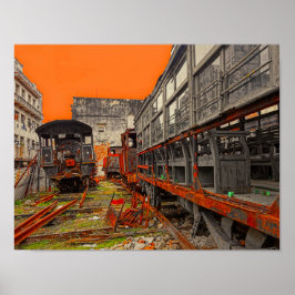 Poster voor locomotieven en treinstellen