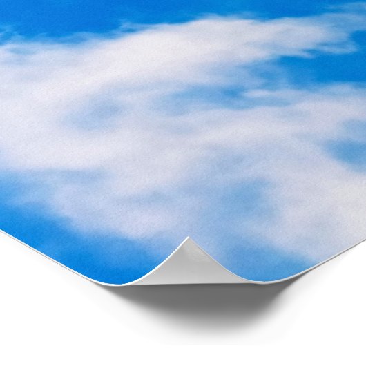 Poster voor lucht en wolken (Hoek)