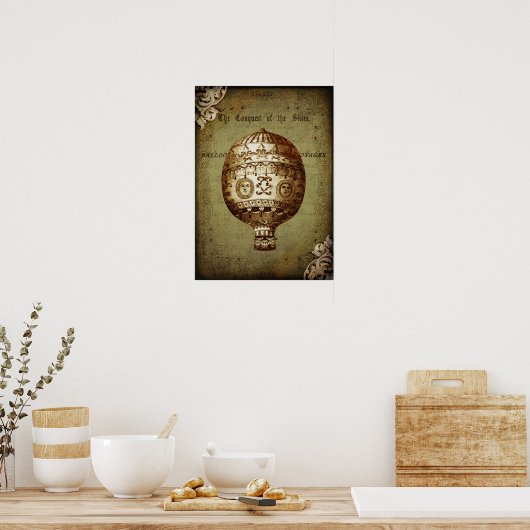  Poster voor luchtballon (Keuken)