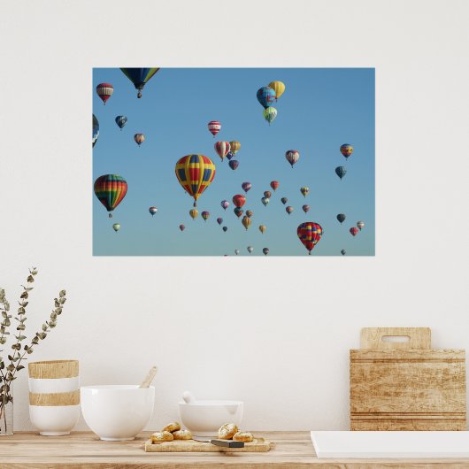 Poster voor luchtballon met luchtvulling (Keuken)