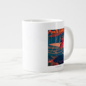 Poster voor luchtvaartsport grote koffiekop (Voorkant rechts)