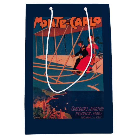 Poster voor luchtvaartsport medium cadeauzakje (Voorkant)