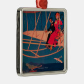 Poster voor luchtvaartsport metalen ornament (Rechts)