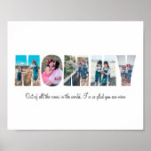 Poster voor mammie fotocollage (Voorkant)