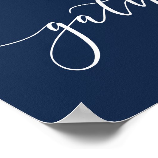 Poster voor marinesleutel Blue Kitchen Dining Room (Hoek)