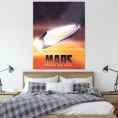 Poster voor Mars-ruimte Canvas Afdruk (Insitu (Slaapkamer))