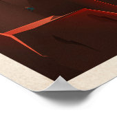 Poster voor Mars-toerisme voor Olympus Mons (Hoek)