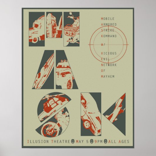 Poster voor maskerconcert #3 (Voorkant)