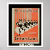 Poster voor 'Mathews & Bulger' op Gay Coney Island (Voorkant)