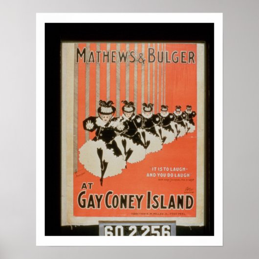 Poster voor 'Mathews & Bulger' op Gay Coney Island (Voorkant)