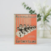 Poster voor 'Mathews & Bulger' op Gay Coney Island Briefkaart (Staand voorkant)