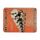 Poster voor 'Mathews & Bulger' op Gay Coney Island Magneet (Horizontaal)