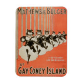 Poster voor 'Mathews & Bulger' op Gay Coney Island Magneet (Verticaal)
