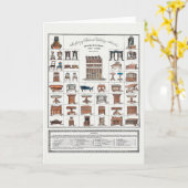 Poster voor  meubelen kaart (Gele Bloem)