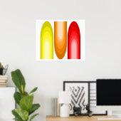 Poster voor moderne, geïnspireerde kunst uit het m (Thuiskantoor)