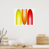 Poster voor moderne, geïnspireerde kunst uit het m (Keuken)