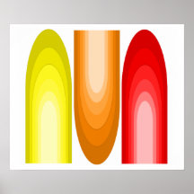 Poster voor moderne, geïnspireerde kunst uit het m