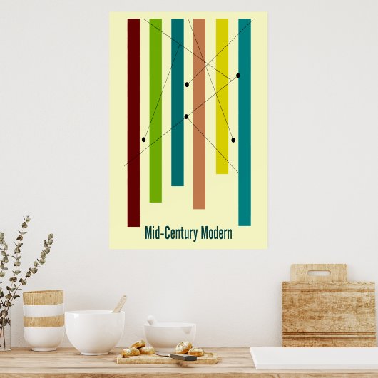 Poster voor moderne kunst uit de middeleeuwen (Keuken)