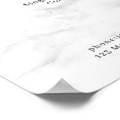 Poster voor moderne marmerprijslijst (Hoek)