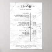 Poster voor moderne marmerprijslijst (Voorkant)