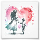 Poster voor moeder en kind (Voorkant)