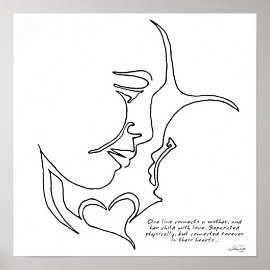 Poster voor moeder en kind (Voorkant)