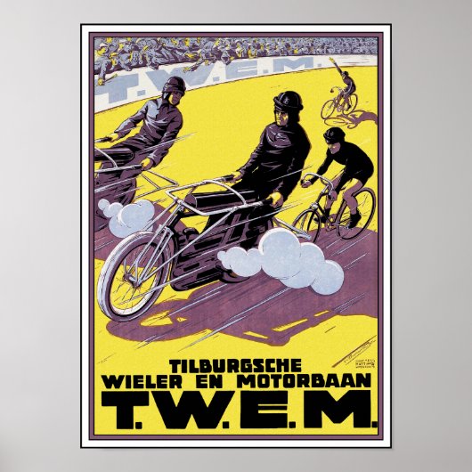 Poster voor motorfietsen en fietsen (Voorkant)