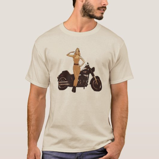  poster voor motorfietsen t-shirt (Voorkant)