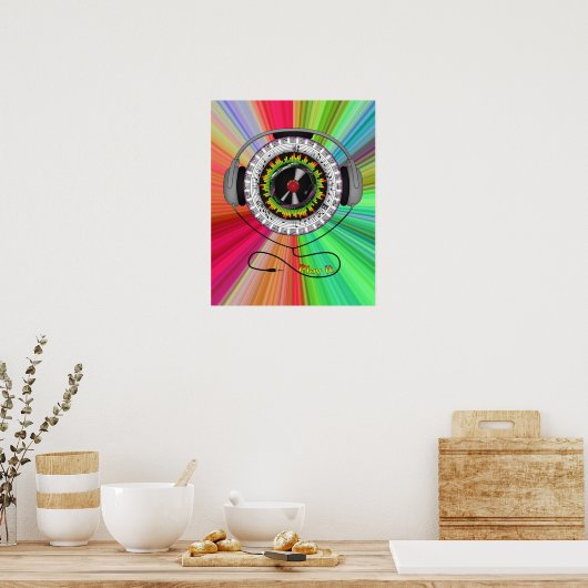 Poster voor muziek in het leven (Keuken)