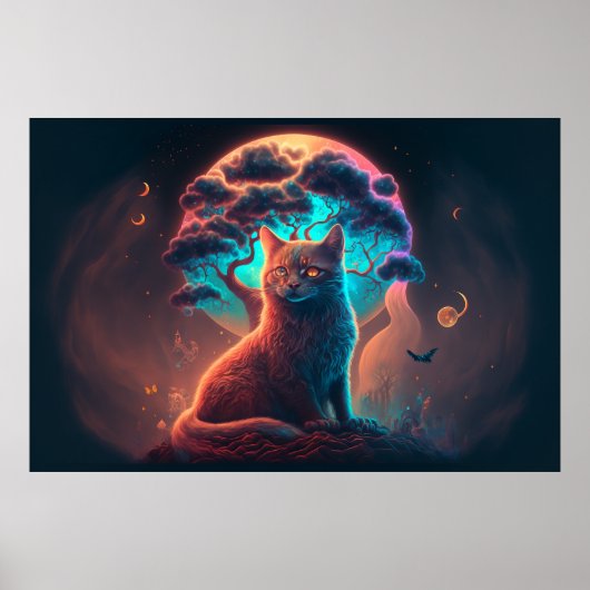 Poster voor Mystical Cat Art (Voorkant)