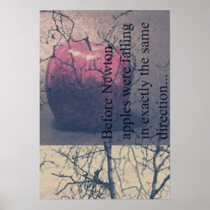 Poster voor Newton en appel