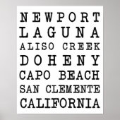 Poster voor OC-stranden (Voorkant)