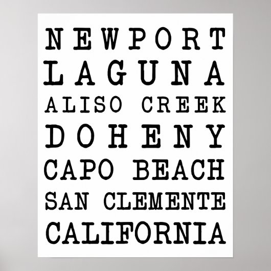 Poster voor OC-stranden (Voorkant)