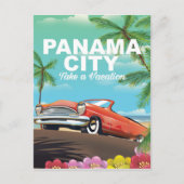 poster voor oldtimers in panama briefkaart (Voorkant)