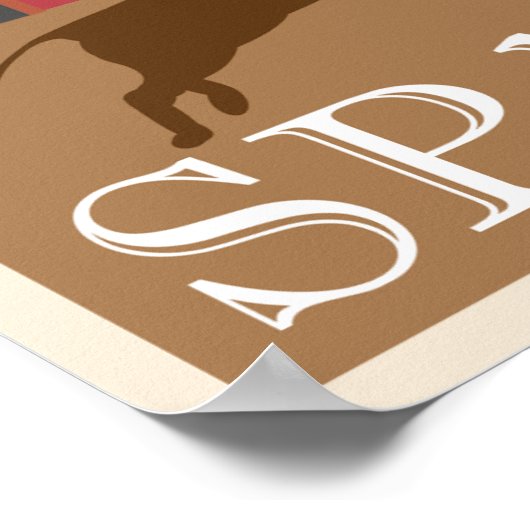 Poster voor oldtimers in Spanje (Hoek)