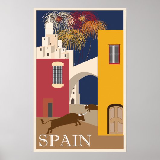Poster voor oldtimers in Spanje (Voorkant)