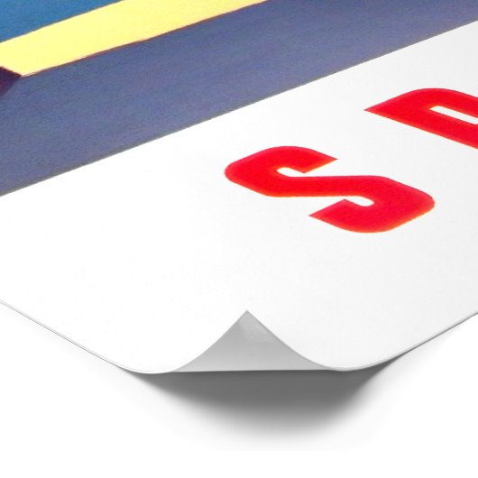 Poster voor oldtimers in Spanje (Hoek)