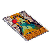 poster voor oldtimers sevilla spanje notitieboek (Rechterzijde)