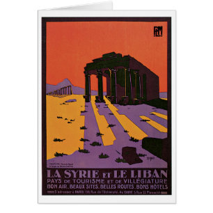 Poster voor oldtimers van La Syrie en Le Liban
