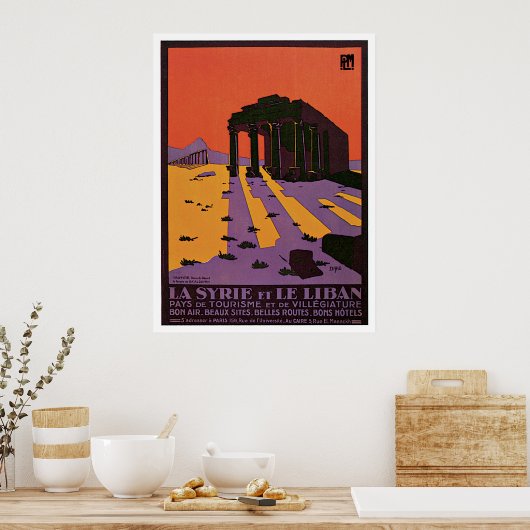 Poster voor oldtimers van La Syrie en Le Liban (Keuken)