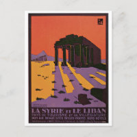 Poster voor oldtimers van La Syrie en Le Liban