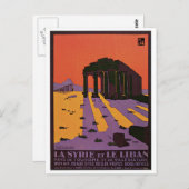 Poster voor oldtimers van La Syrie en Le Liban Briefkaart (Voorkant / Achterkant)