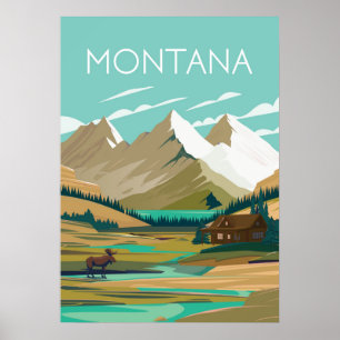 Poster voor oldtimers van Montana