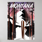 Poster voor oldtimers van Montana Ski (Voorkant)