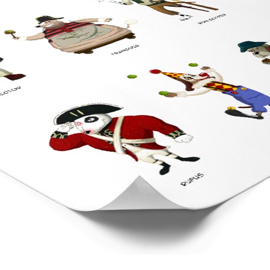 Poster voor olly Rover Characters (Hoek)