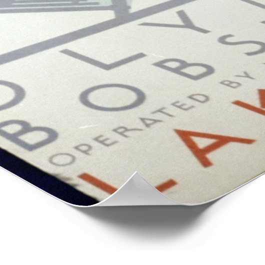 Poster voor Olympische Bobsled run Lake PLACED (Hoek)