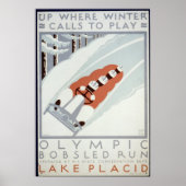 Poster voor Olympische Bobsled run Lake PLACED (Voorkant)